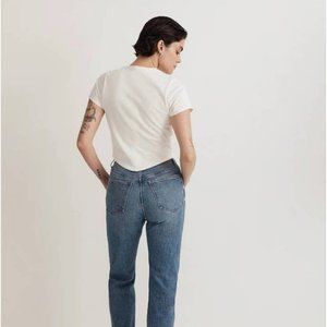 NWT Madewell Heavyweight Jersey Crewneck Tee Size XS